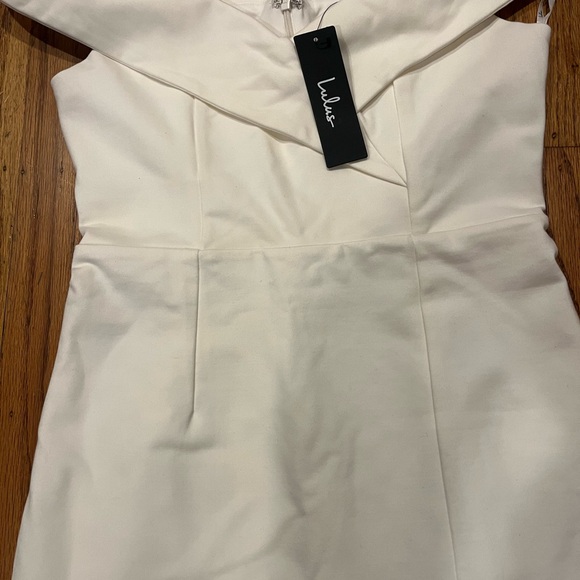 Lulu’s Classic Glam Off-the-Shoulder Bodycon Dress Size M - Picture 5 of 12